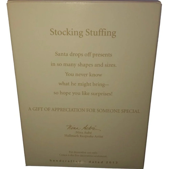 HALLMARK KEEPSAKE "Stocking Stuffing" Santa & Dog Christmas Xmas Tree Ornament - Picture 7 of 7